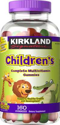 Детские витамины Kirkland Signature 160шт жевательные конфеты из США