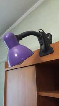 Лампа светильник на рабочий стол с зажимом