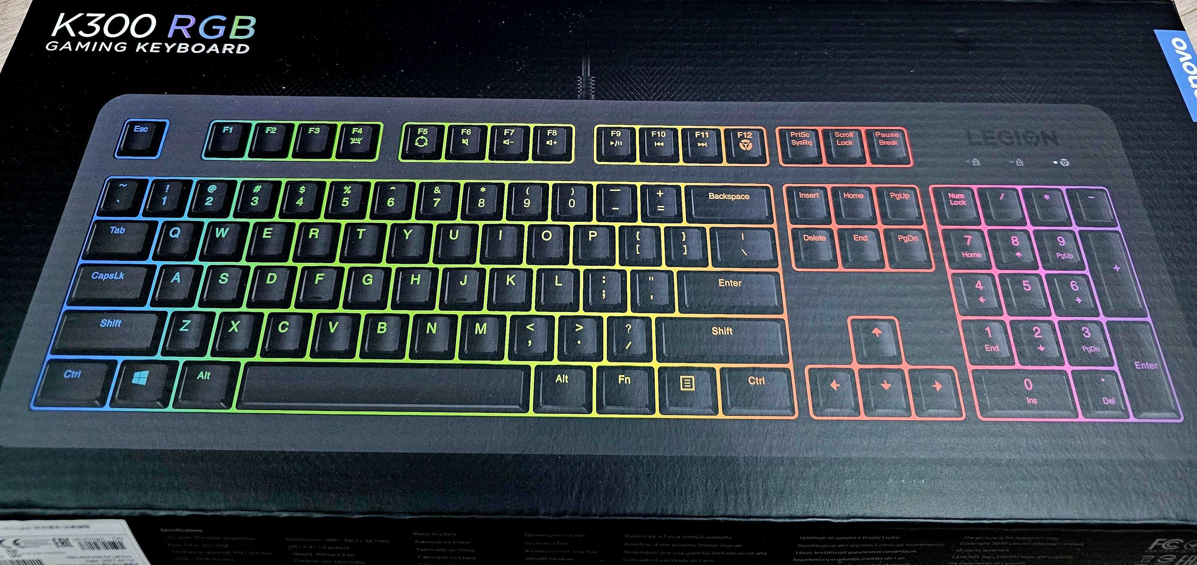 Нова гейминг клавиатура LENOVO LEGION K300 RGB gaming keyboard