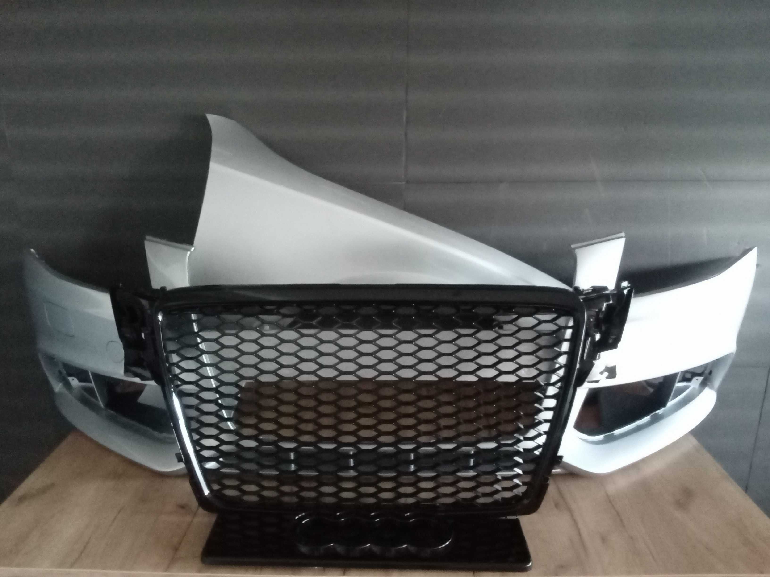 Pachet Bara Aripa Grila Radiator Audi A4 B8 Argintiu LY7W/LX7W