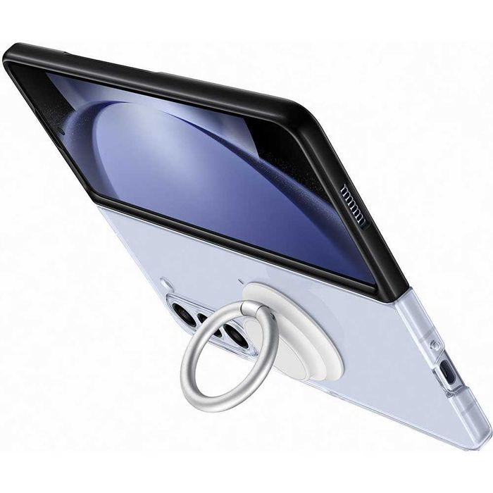 Husa Galaxy Z Fold6+Pen Z Fold5 Eco-Leather/Standing Case Strap/Clear
