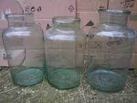 Borcane din sticla fara capace pentru muraturi de: 3 si 5 litri