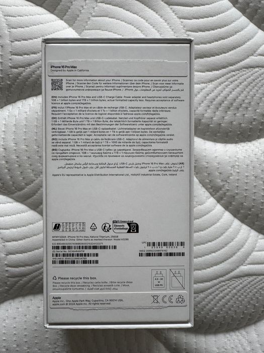 Iphone 16 Pro Max Natural Titanium 256gb , Nou