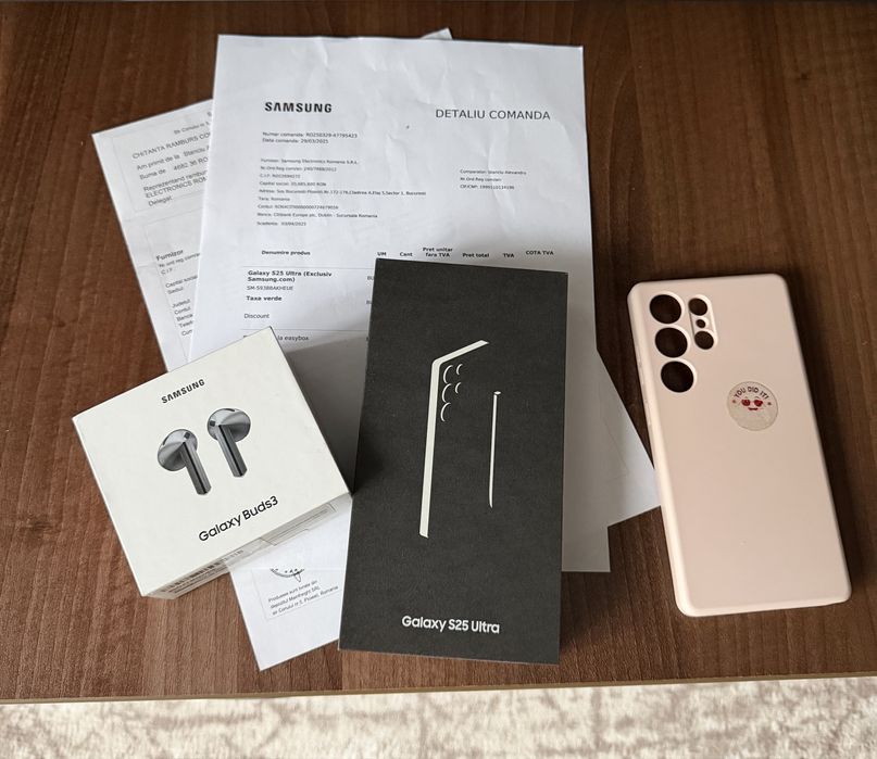 Vand samsung s25 ultra 1Tb factura ,garantie impecabil ca nou