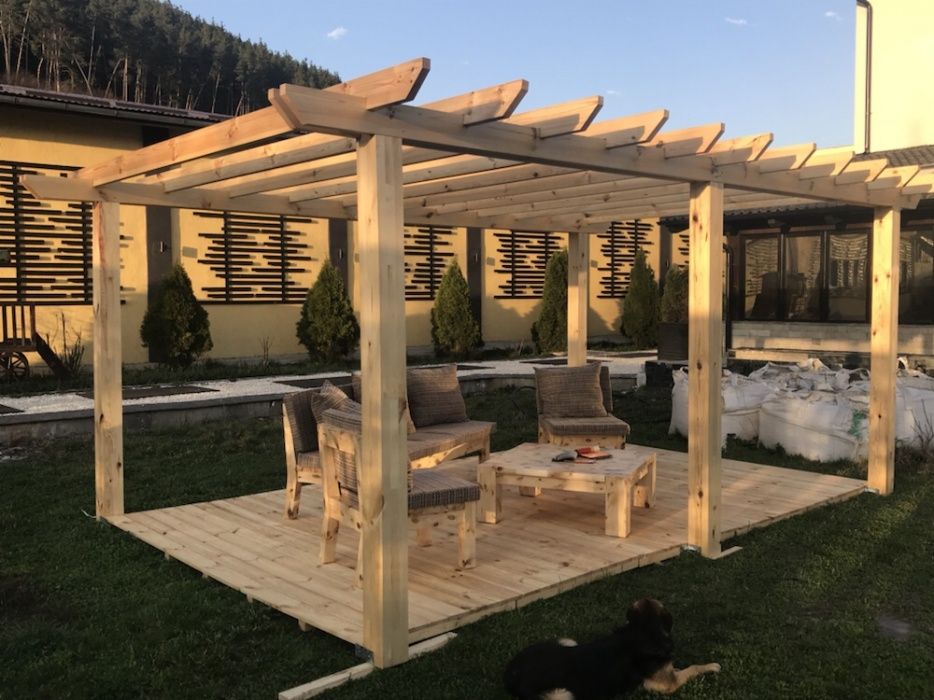 Pergola lemn pin nordic