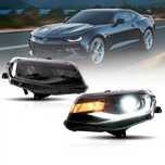 Комплект LED фарове с динамични мигачи за Chevrolet Camaro 2016 - 2018