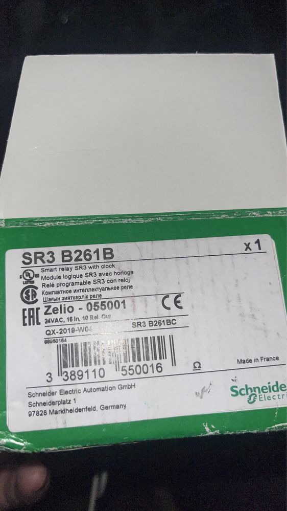 Контроллер zelio SR3 от Schneider Electric