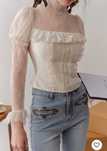 Top Lacemade Berries Fashion Editor Underlay Lace Top