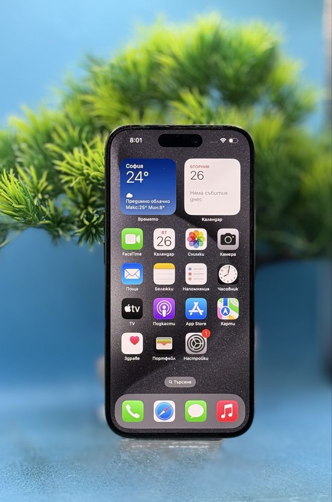 Apple iPhone 15 Pro, 128GB, 5G, Black Titanium