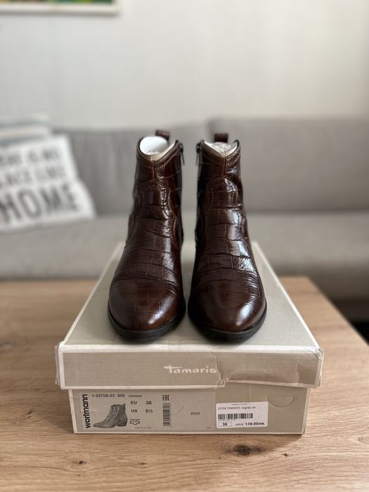 Кожени боти Tamaris