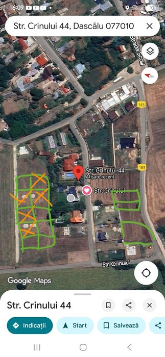 Teren construibil/loc casa Dascalu, Nord, zona rezidențiala,A0,A3, 460