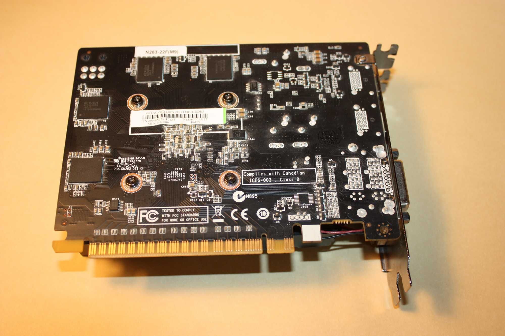 ZOTAC GTX 650 Ti 2GB/GDDR5/128 bit (2x HDMI, 2x DVI) PCIe 3.0 x16
