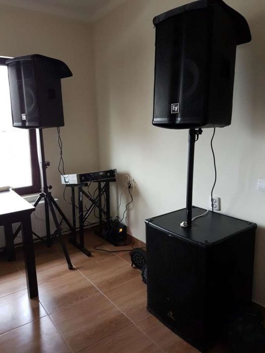 Inchirez echipament de sonorizare, Boxe la diferite evenimente, sunet