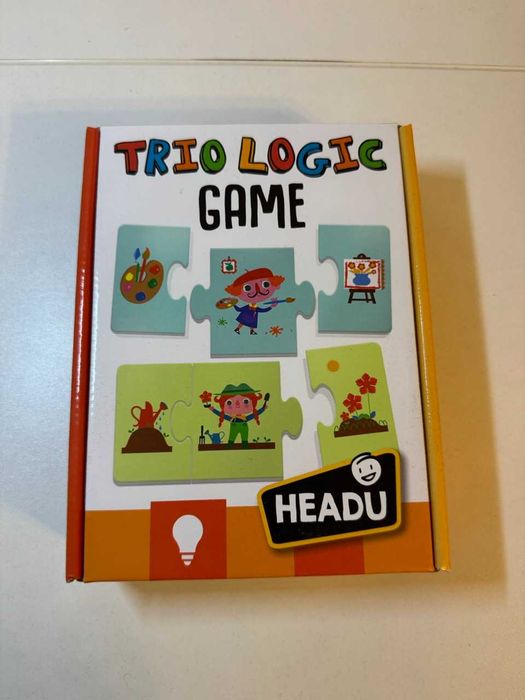 Joc Trio Logic Game Headu, 3+ ani, meserii, 36 piese, 12 planse ca nou