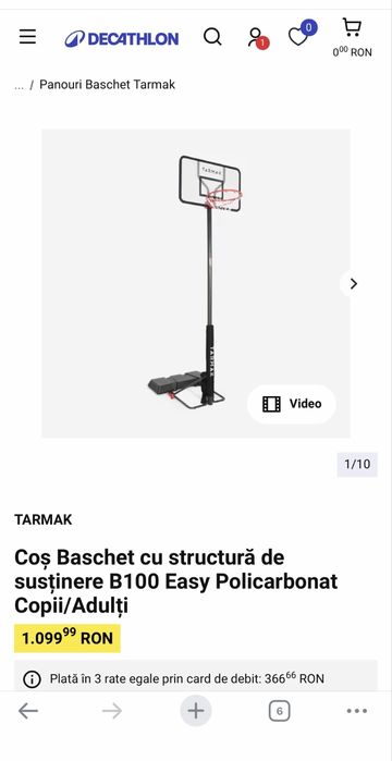 Vand cos tarmak aproape nou