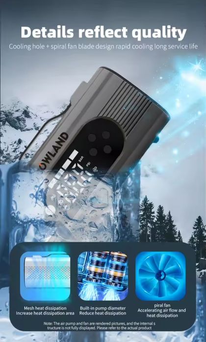 Бустер, Powerbank, Jump start, Компресор, Фенер, Въздуходувка 8 в 1