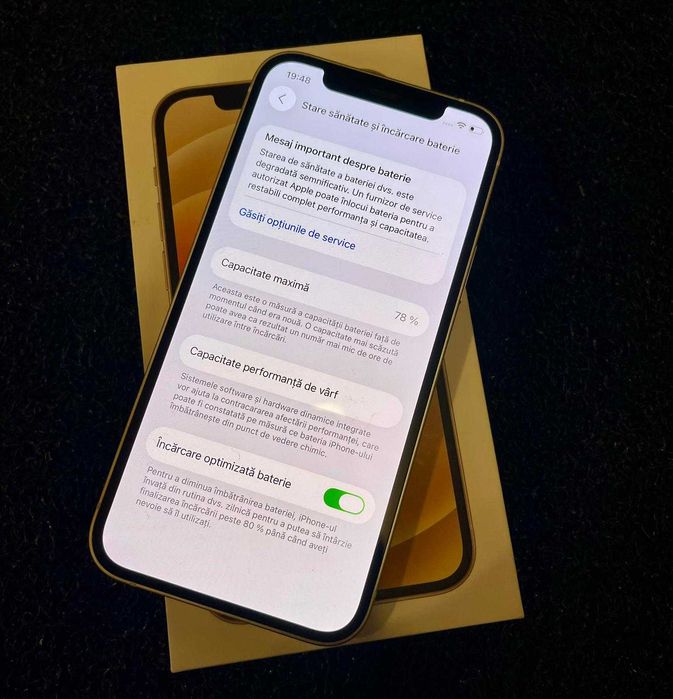 Iphone 12 White 64GB Impecabil 10/10 Pachet Complet - 7 Huse Incluse