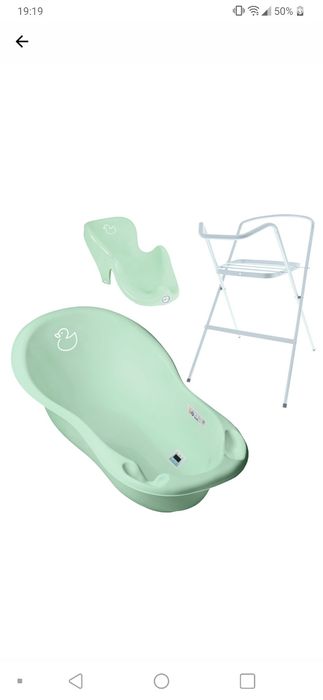 Set cadita de baie, suport anatomic si suport metalic