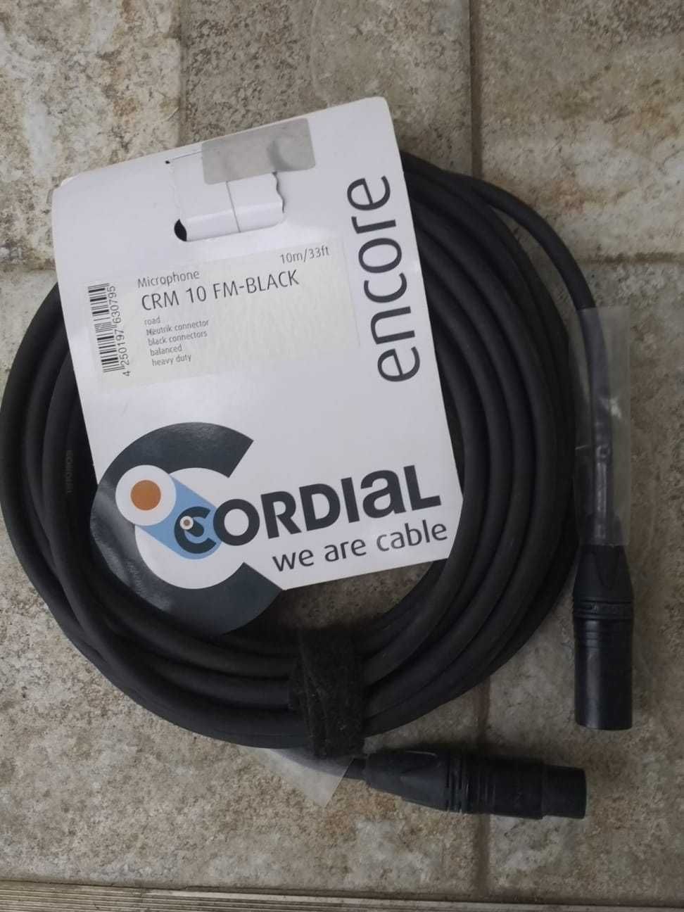 Cablu audio XLR microfon/boxe/monitoare, Cordial CRM 5 FM, NOU