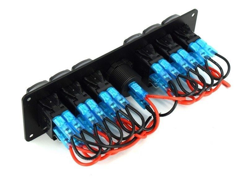 Panou Jeep ATV cu intrerupatoare Voltmetru + 6 intrerupatoare  cod09