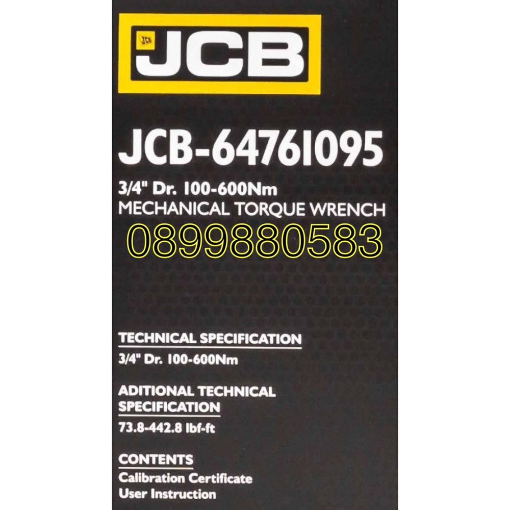 Динамометричен ключ 3/4" ,100-600 Nm JCB