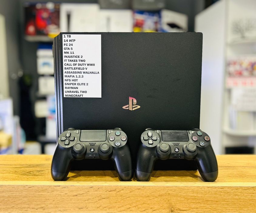 Playstation 4 PRO 1TB +14 игр