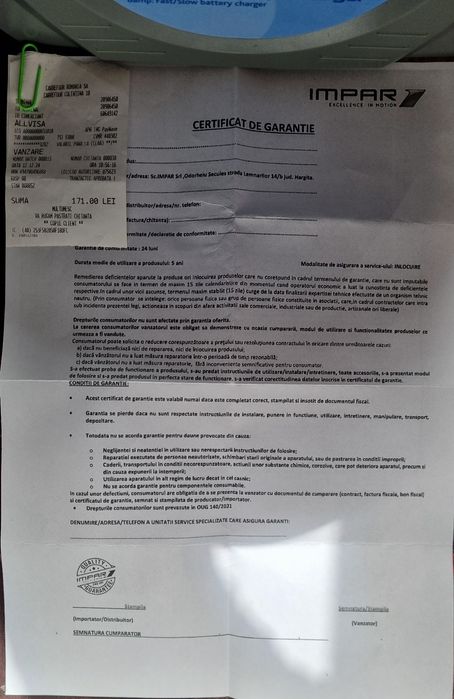 Vând aparat de încărcat baterie auto !