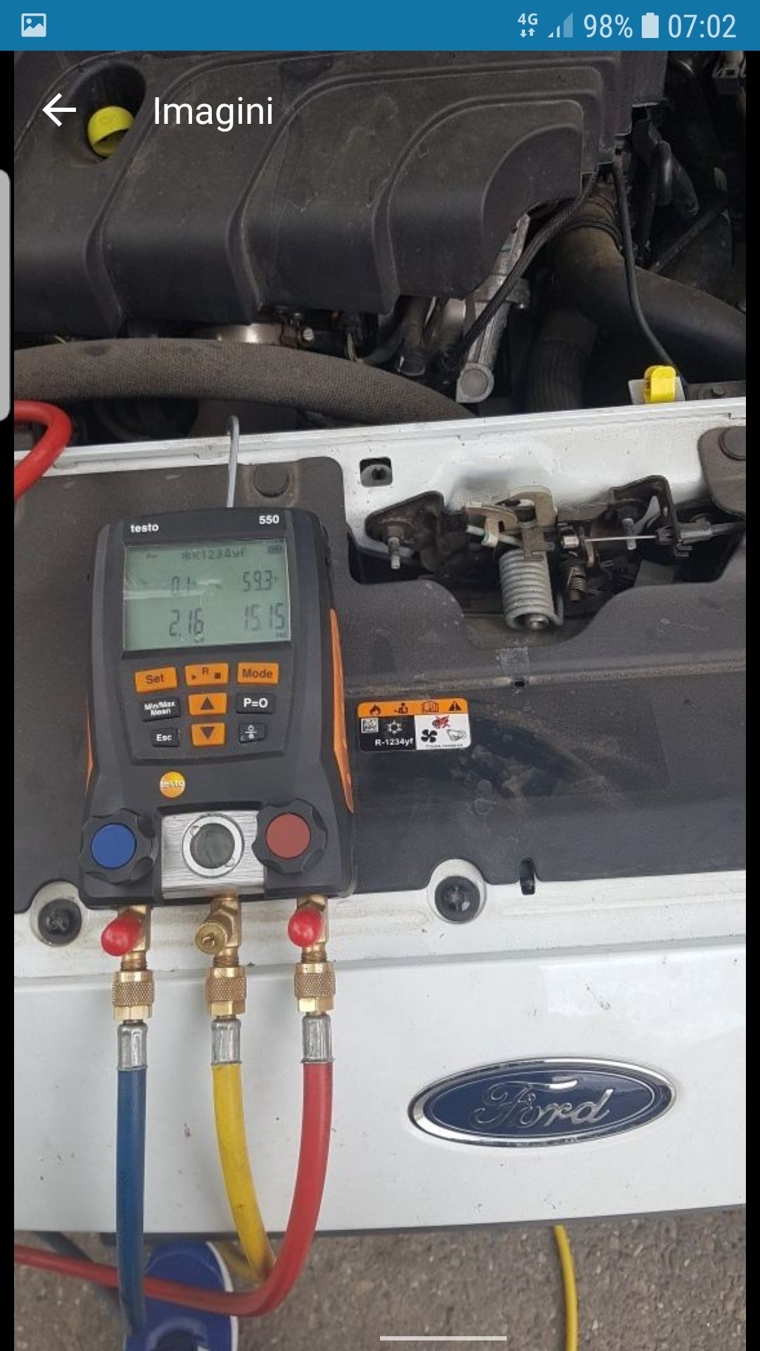 Încărcare freon auto  , freonizare auto R 134 A și R 1234yf.