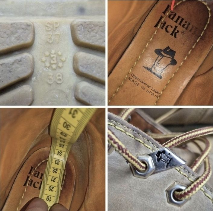 Ghete Premium Panama Jack, Piele naturală - 38