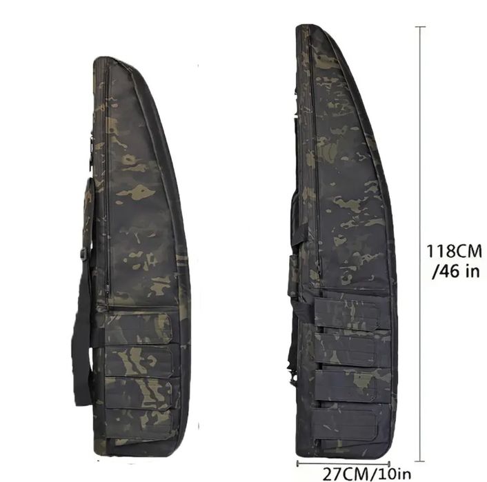Нов Калъф за пушка с оптика 120см.маскировачен