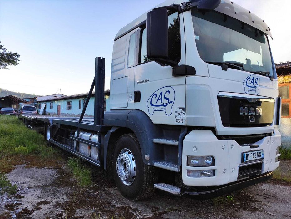 Transportor auto/utilaje Man TGS E5, camion platforma