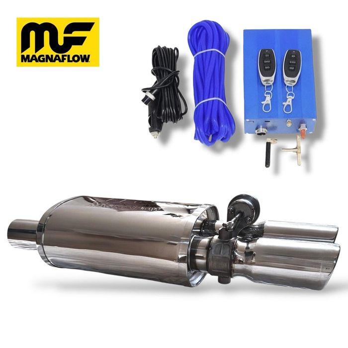 Регулируемый выхлоп (банка+заслонка)с пульта Magnaflow 2в1