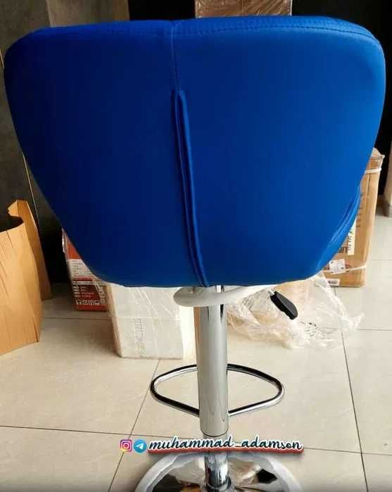 Барный стул Лагу синего цвета с бесплатной доставкой и гарантия 1 год