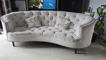 Canapele Living Vintige, Chesterfield Bej 3 locuri super Calitate