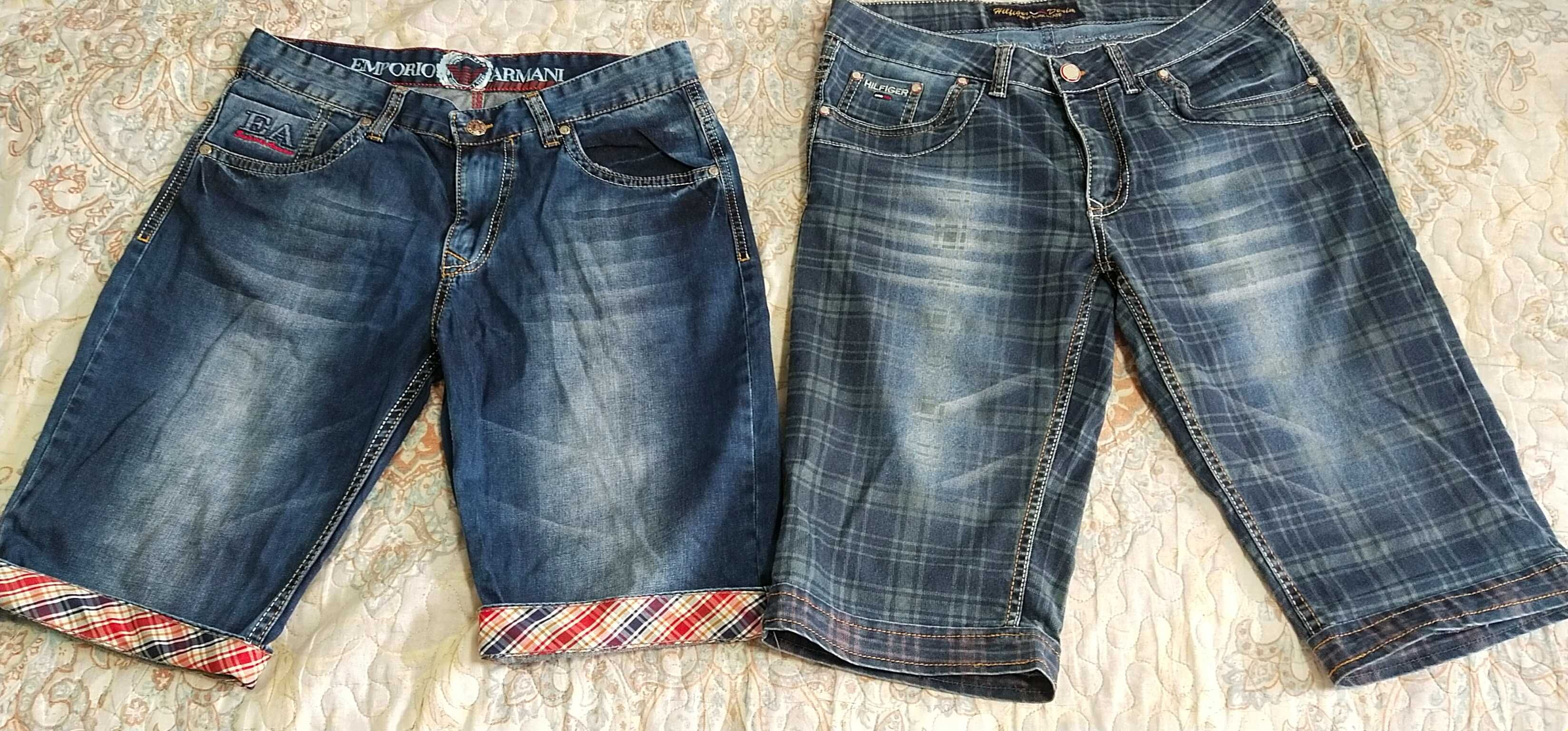 Шорты штаны Armani,EA7 Tommy Hilfiger.Бренд Унисекс.Натурал.