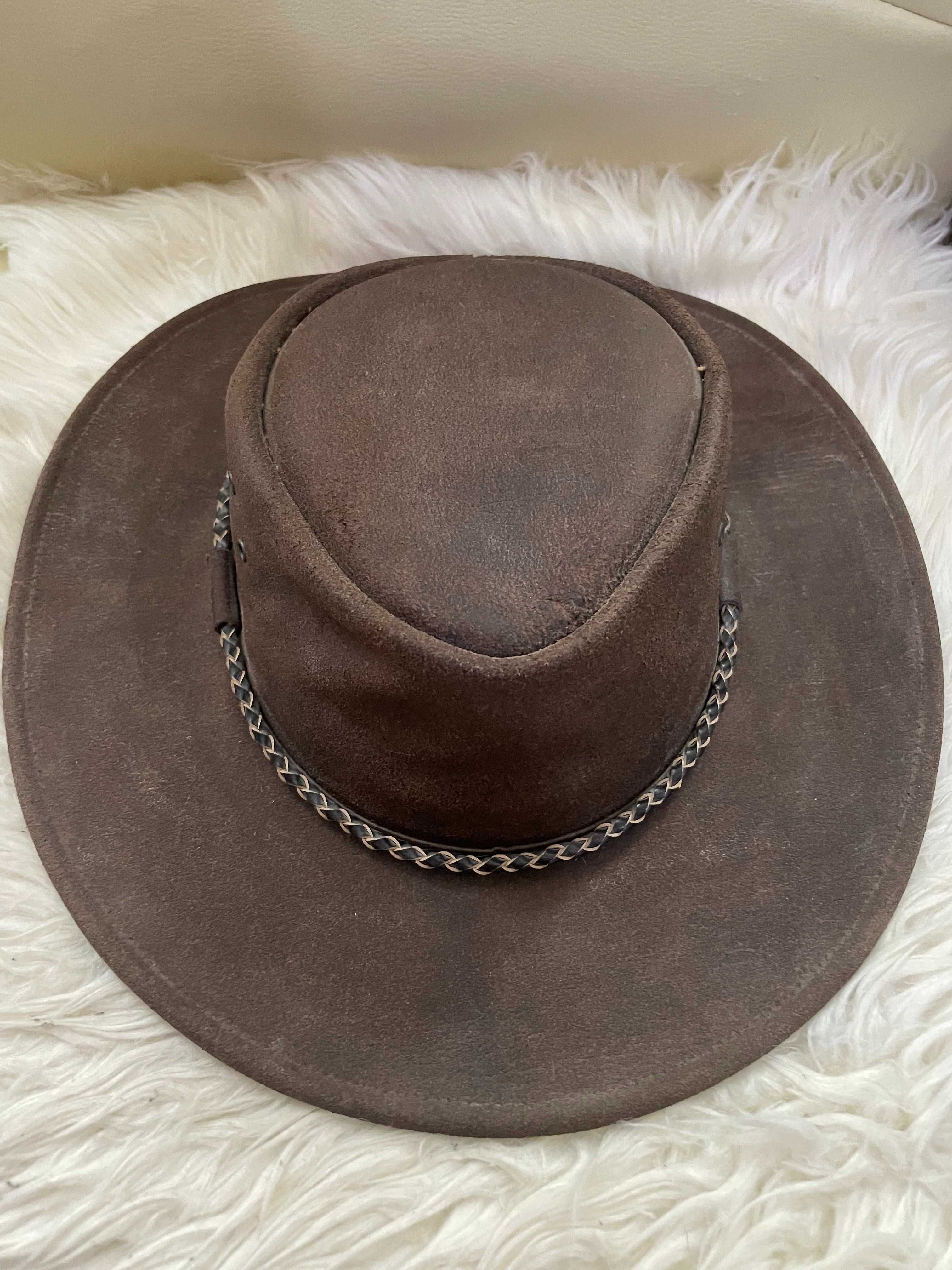 Palarie Cowboy - Kakadu XL Piele. Made in Australia