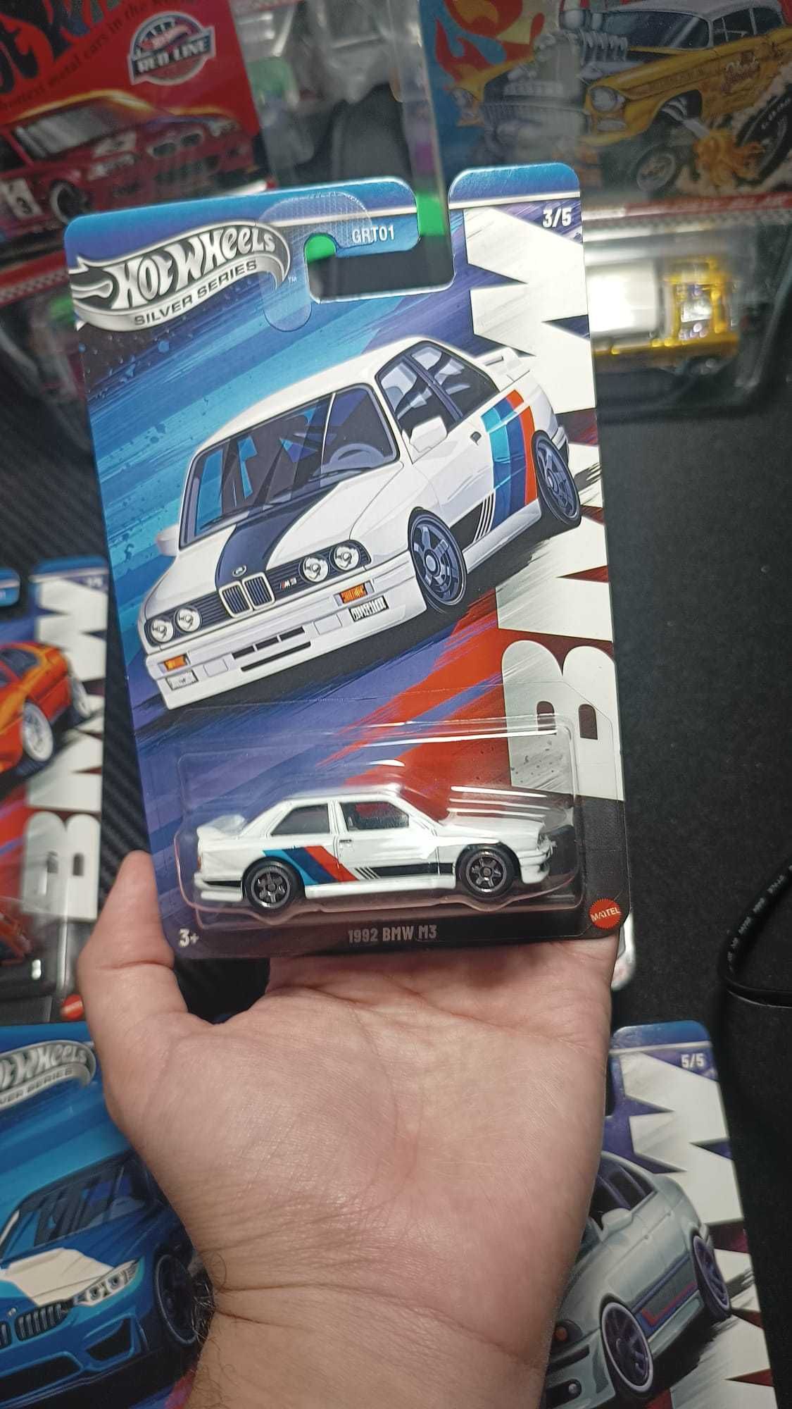 Set Mașinuțe (5) Hot Wheels BMW M1 M2 M3 M4 M5 E30 E39