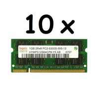 10x Memorie RAM 1Gb DDR2 667Mhz PC2-5300S CL6 1.8v 200pin Hynix SODIMM