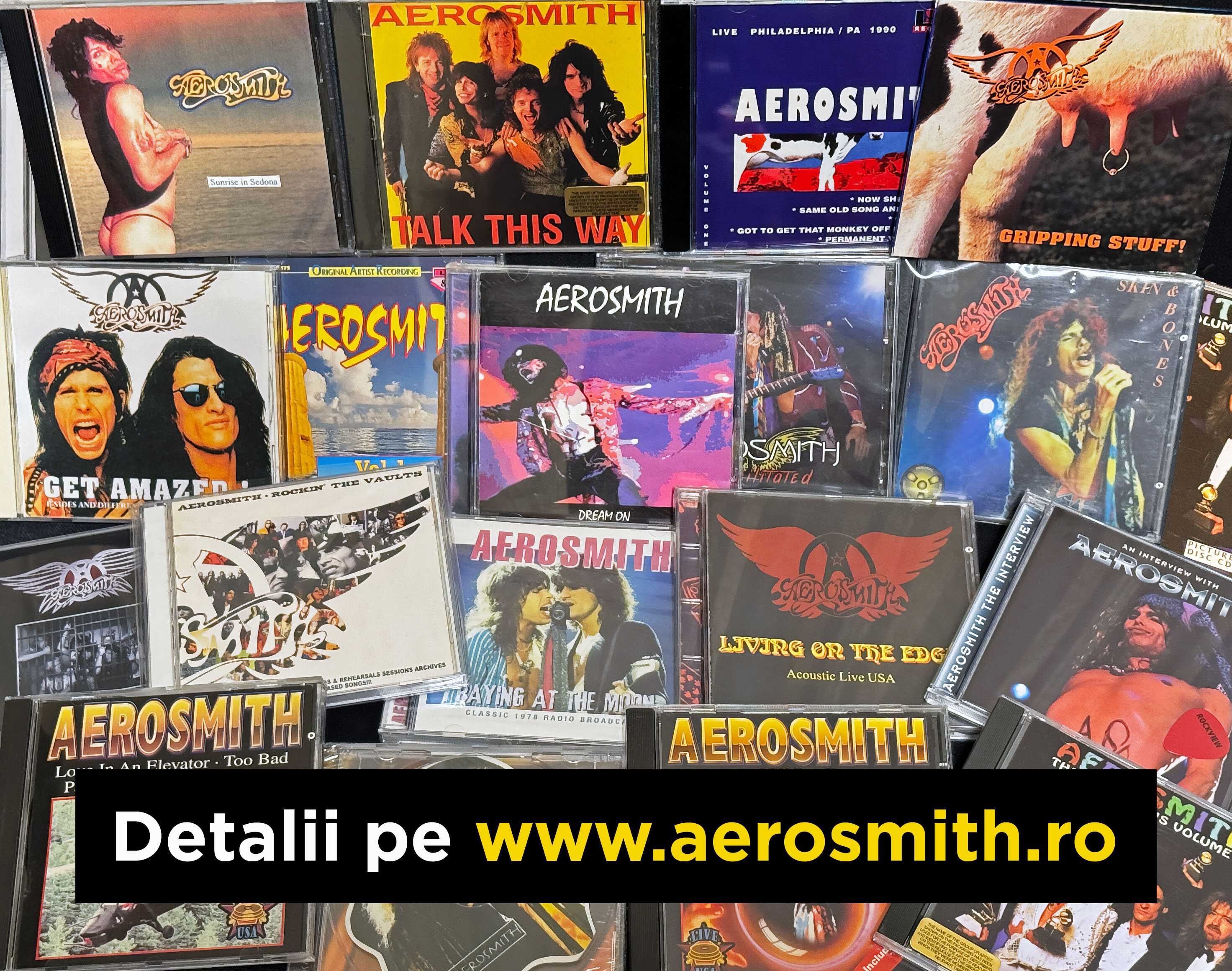 AEROSMITH - vand colectia de CD-uri oficiale, bootleg, originale, rare