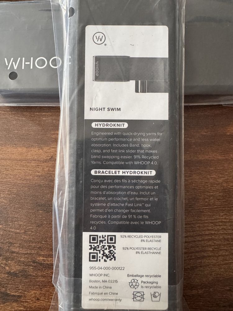 Whoop 4.0 band superknit/ hydroknit