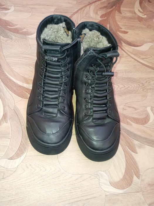 Сапоги кожаные зимние.