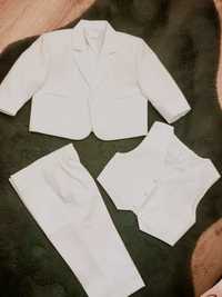 Детски официален бял костюм за момче 1г.