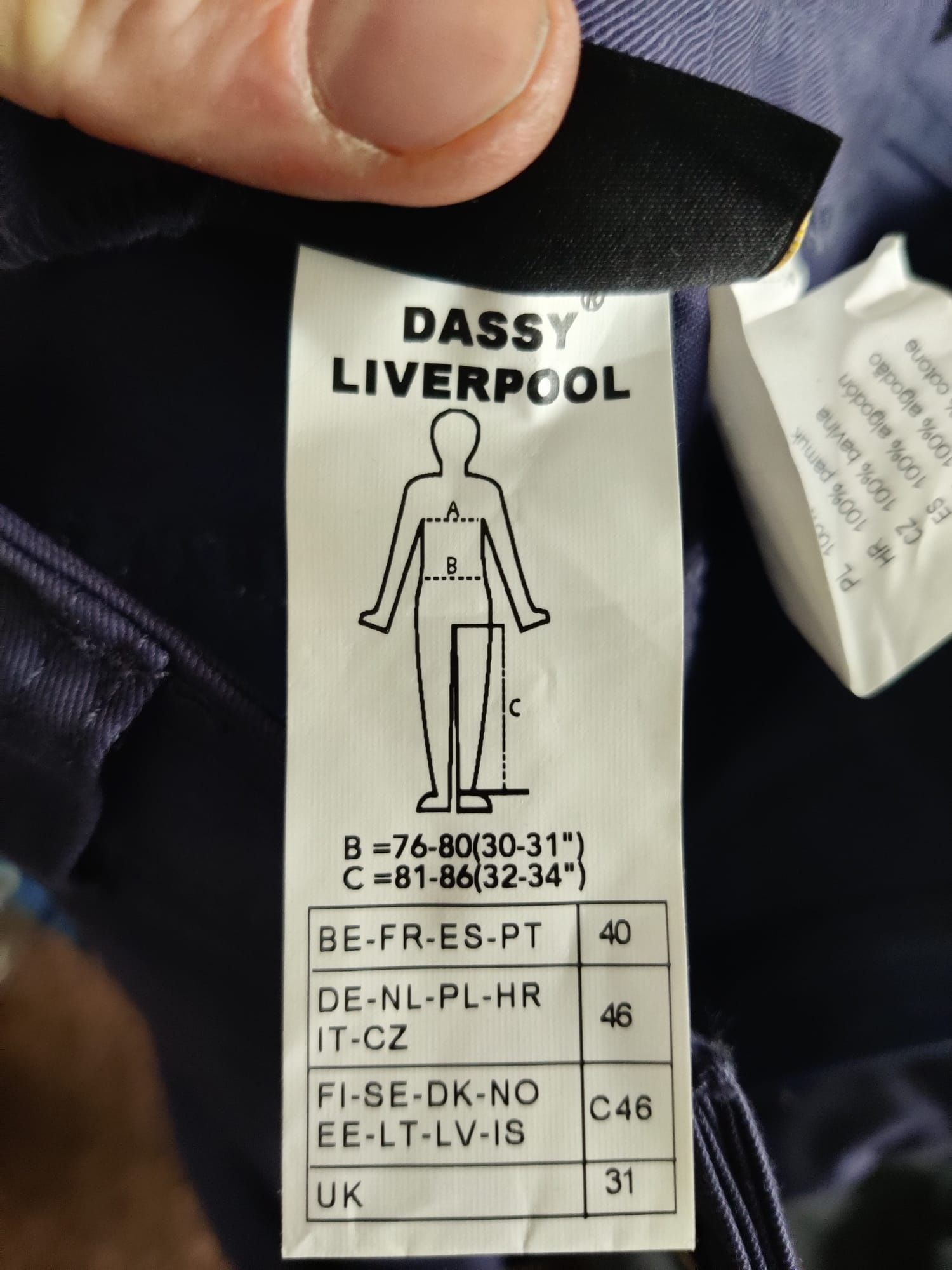Pantaloni de lucru Dassy Liverpool,Albastru inchis,marime 46