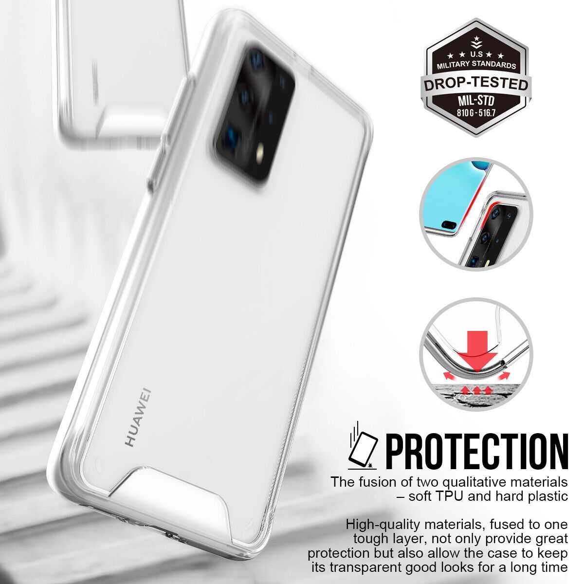 Прозрачен Кейс SPACE CASE за Huawei P30 Pro / P40 Pro / P50 Pro