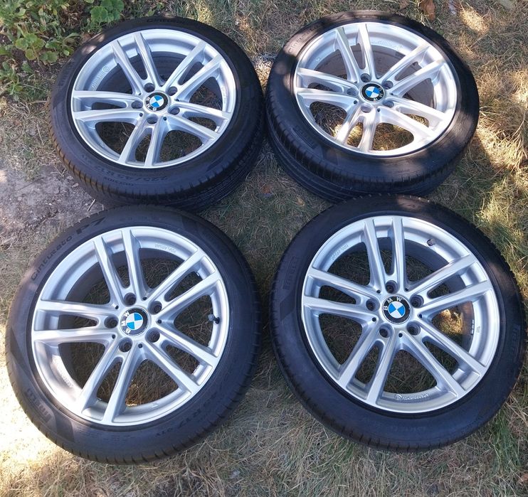 Алуминиеви джанти БМВ/BMW 5x120х17 8J ET30 с гуми Pirelli 225 45 17