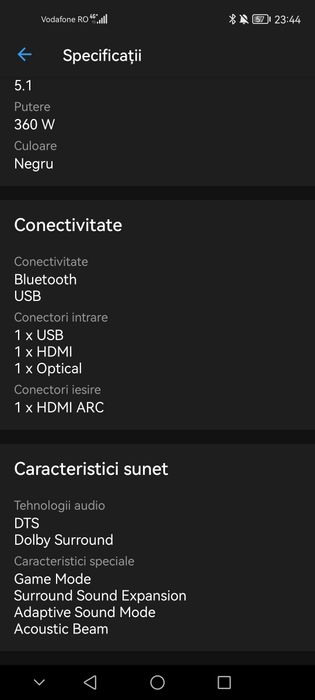 Vând soundbar samsung q60t