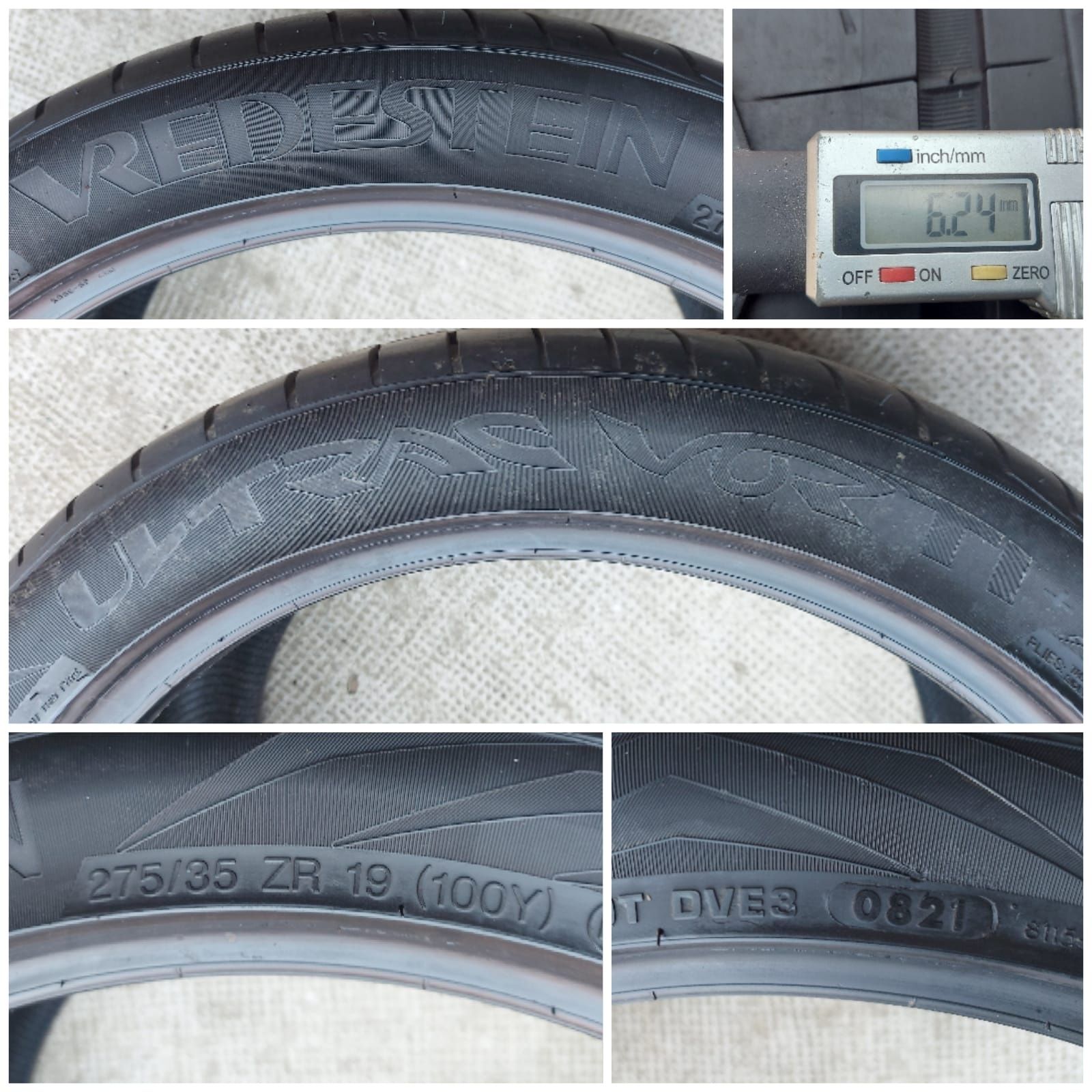 O bucată 285/275/35 R19 103Y XL vară  - una Vredestein Michelin Pilot