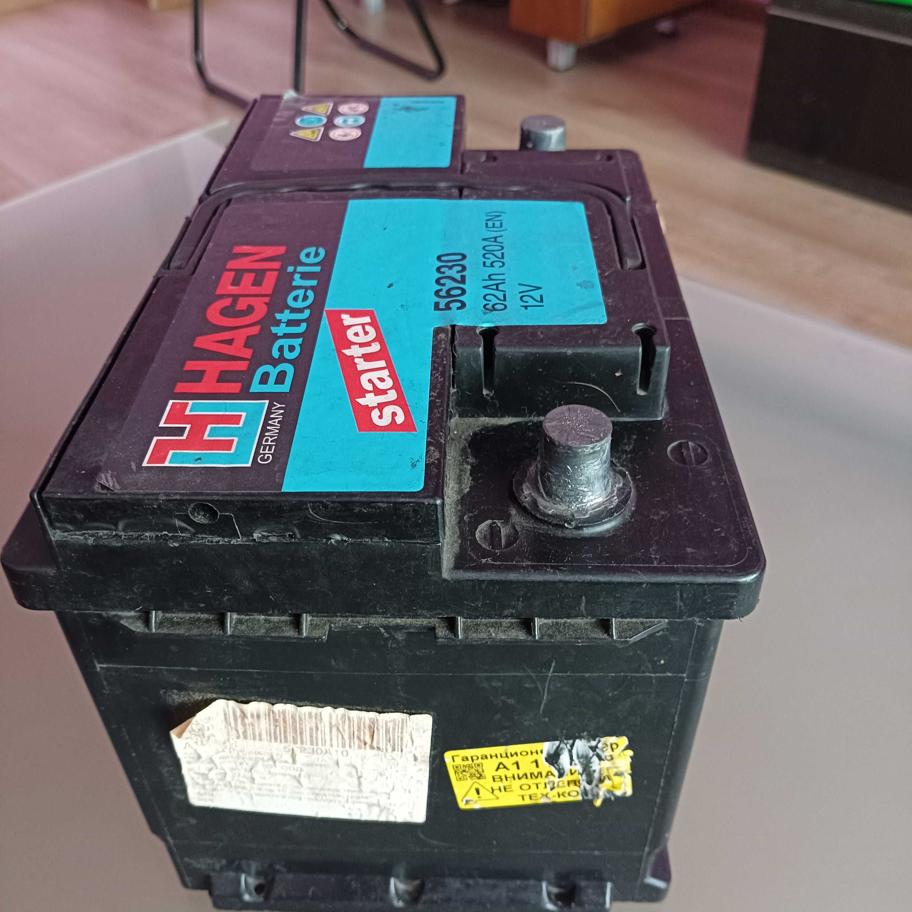 Продавам нов акумулатор Hagen 62 Ah 520 A 12V