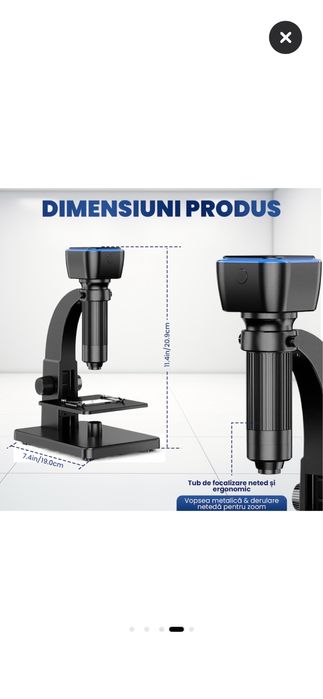Microscop digital Ventlex 2000X WiFi USB 5MP LED dual nou