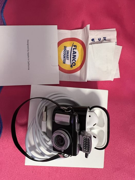 Căsti Apple Airpods 2, Garantie 1 an, factura, incarcator, husa